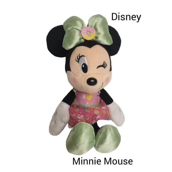 Disney Junior Minnie Mouse 11" Stuffed Plush Pink Sweets Treats Minnie Mouse - Picture 1 of 6